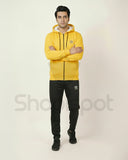 Yellow Premium Winter Fleece Tracksuit for Men