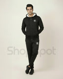Black Premium Winter Fleece Tracksuit for Men