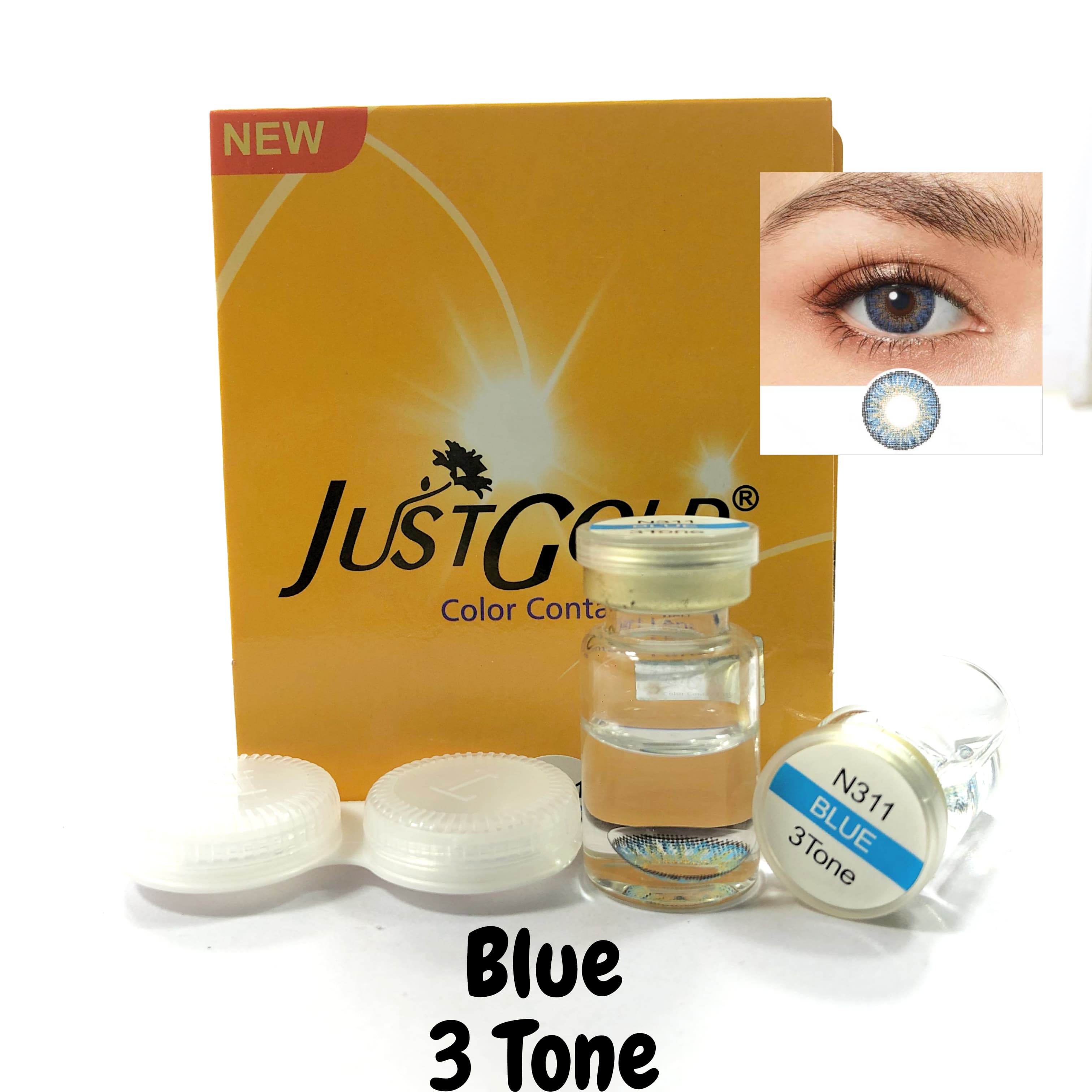 LENS BLUE 3 TONE N311 JUST GOLD