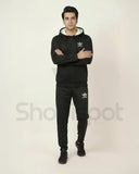 Black Premium Winter Fleece Tracksuit for Men