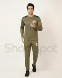 Green tracksuit with Nike logo