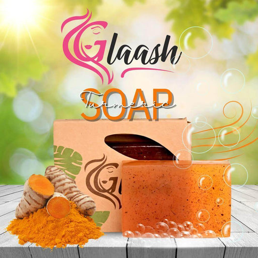 Glaash 100gm Turmeric Organic Soap Bar for Brightening Skin