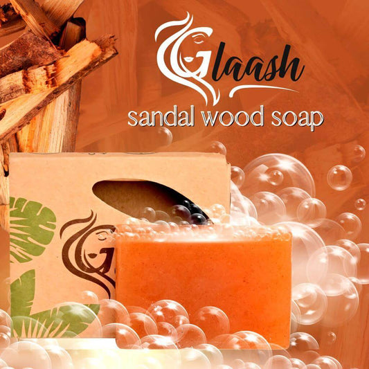 Organic Sandalwood Soap Bar by Glaash – 100g