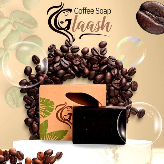 Glaash 100gm Coffee Organic Soap Bar for Exfoliating Skincare