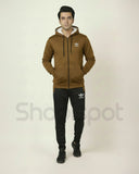 Brown Premium Winter Fleece Tracksuit for Men