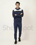Navy and white tracksuit with a Nike tag