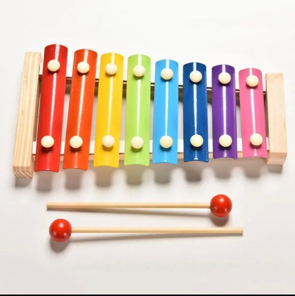 Children's 8-Key Xylophone – Handheld Percussion Piano Music Toy