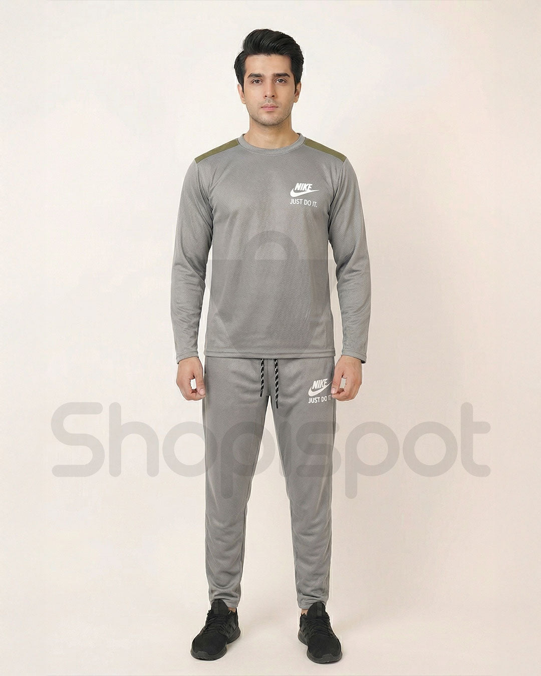 Gray tracksuit with Nike logo