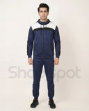 Navy and white tracksuit with a Nike tag