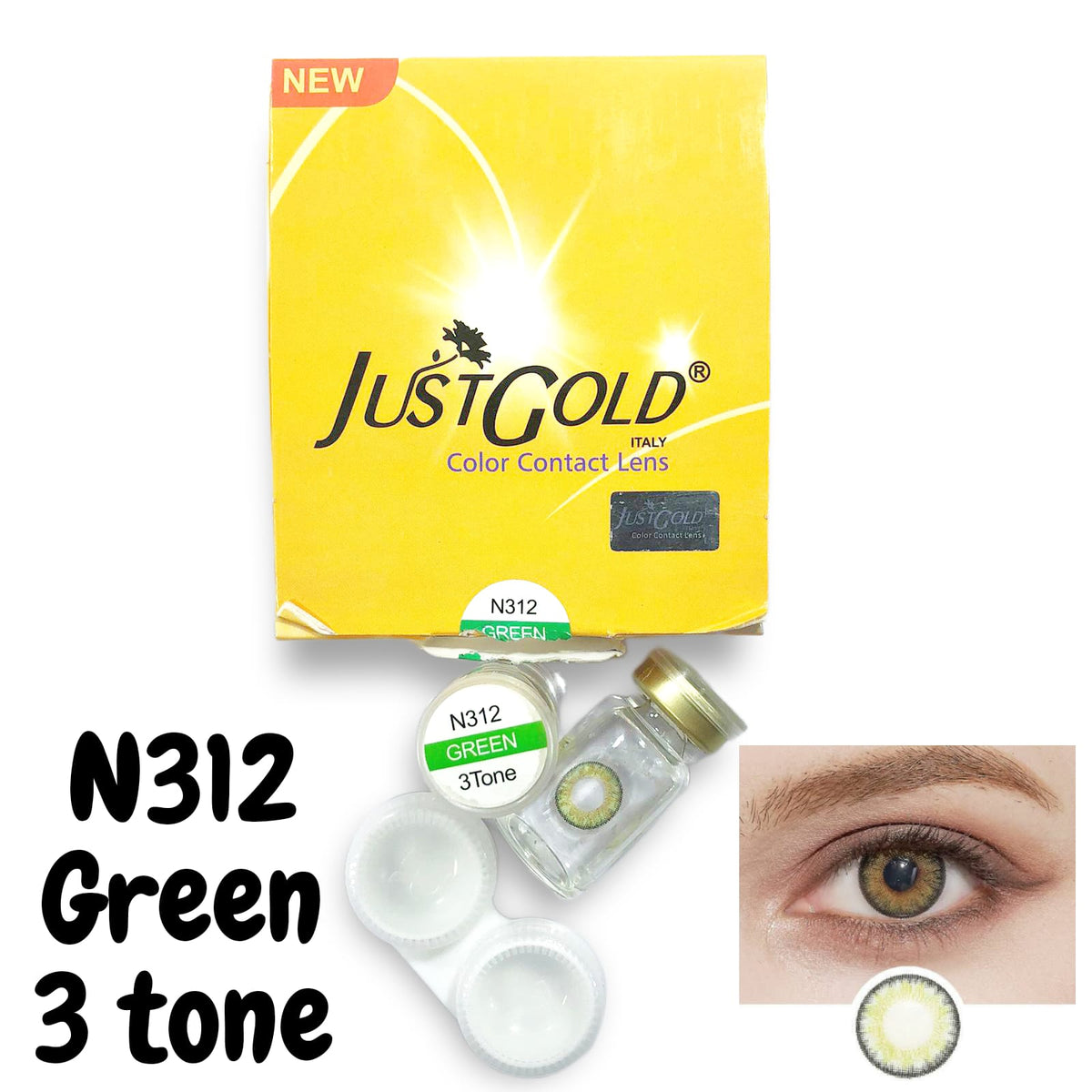 LENS GREEN 3 TONE N312 JUST GOLD