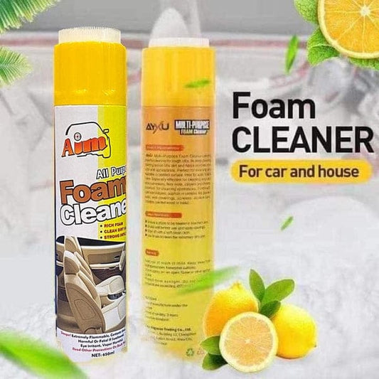 Aim Multi-Purpose Foam Cleaner Spray – 460ml | Ideal for Car Seats, Roofs, Sofas, and Household Cleaning