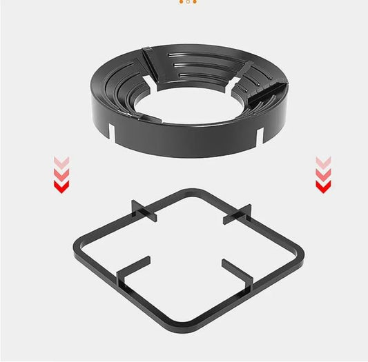 Gas Stove Non-Slip Bracket – 3D Windproof Hood, Universal Anti-Skid Gas Burner Parts (1 Pc)