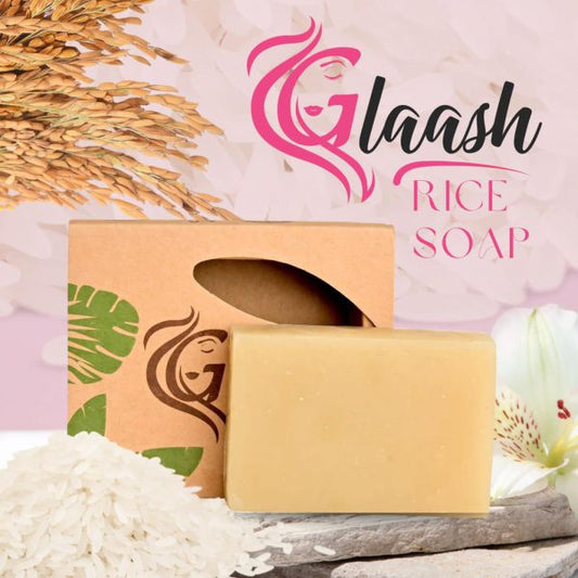 Organic Rice Soap Bar by Glaash – 100g