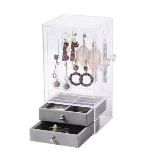 Acrylic Jewelry Organizer Storage Box with Drawer | Elegant Gift Box