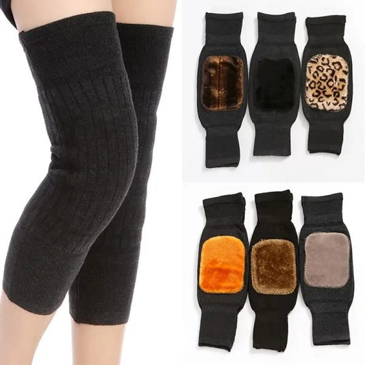 (1 Pair) Woolen Knee Warmer for Men and Women – Knee Cap with Random Design