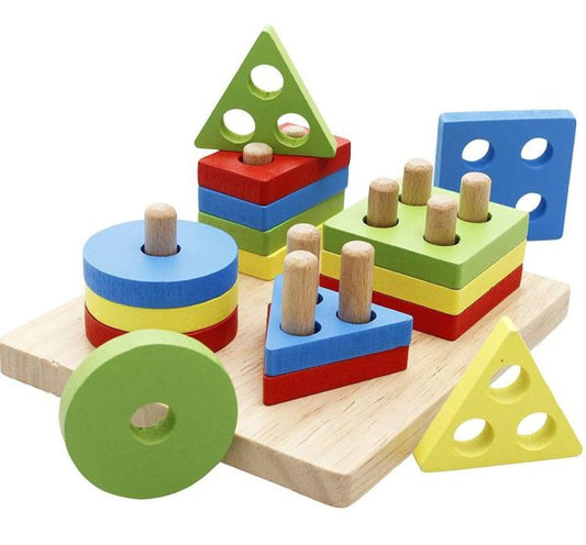 Lewo Wooden Puzzle: Fun Shape Learning for Toddlers