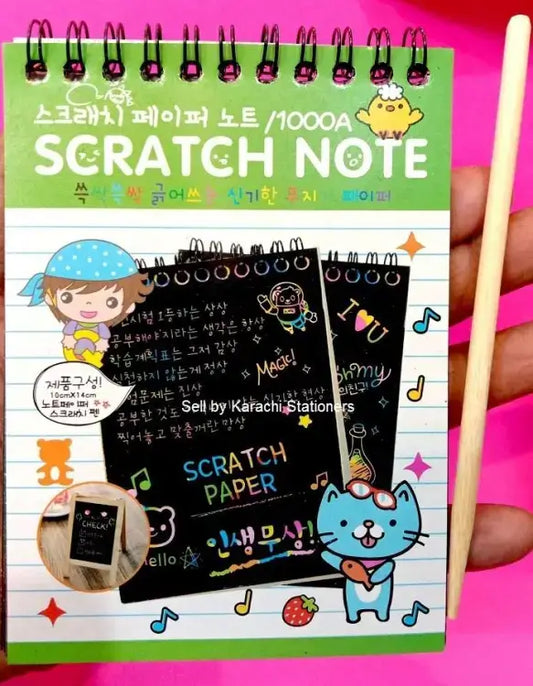 Small Scratch Note Pad: 10 Sheets of Creative Fun!