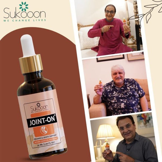 Sukoon Joint On Essential Oil Blend: Relief for Joint, Back, Knee, and Arthritis Pain (30ml)