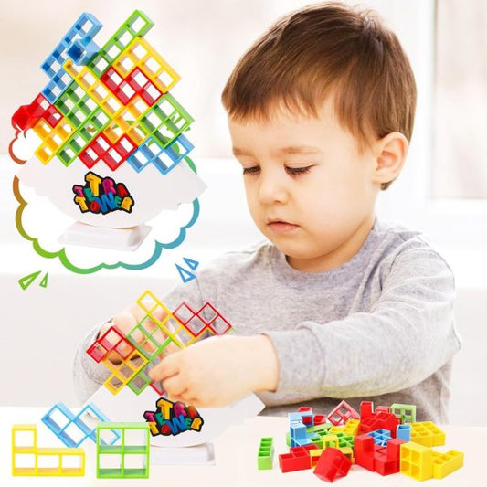 Tetra Tower Stacking Game | Balance Building Blocks | Fun Tetris-Inspired Toy