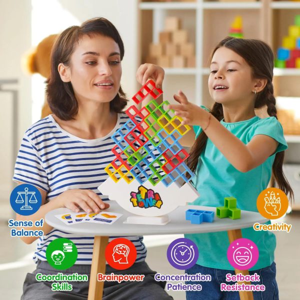 Tetra Tower Stacking Game | Balance Building Blocks | Fun Tetris-Inspired Toy