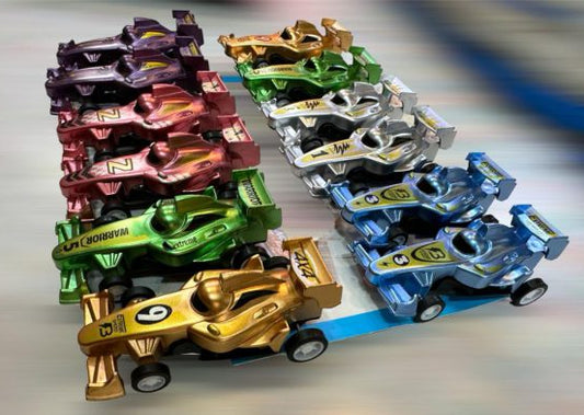 Toy Tribe F1 Car Set – 12 Pull Back Race Cars for Kids | Assorted Designs & Colors