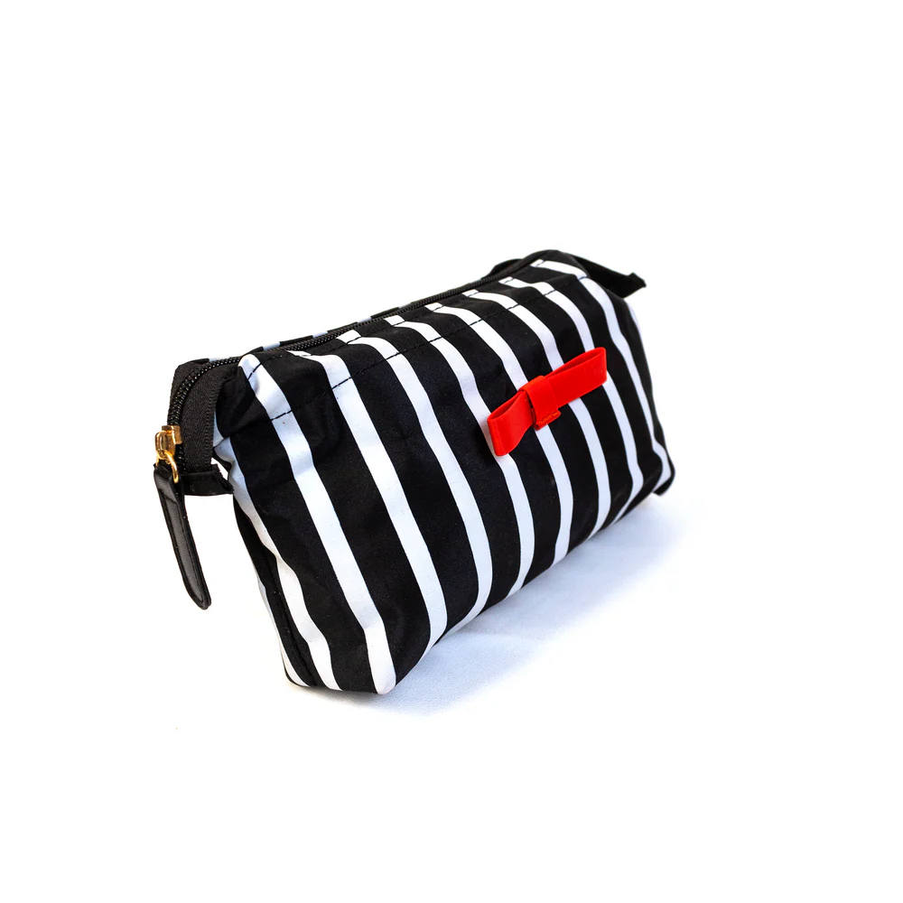 COSMETIC POUCH BLACK AND WHITE - Image 2
