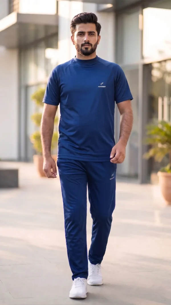 Men's Premium Navy Blue Sports Tracksuit