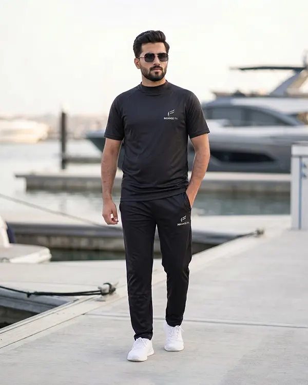 Men's Premium Black Sports Tracksuit - Image 5